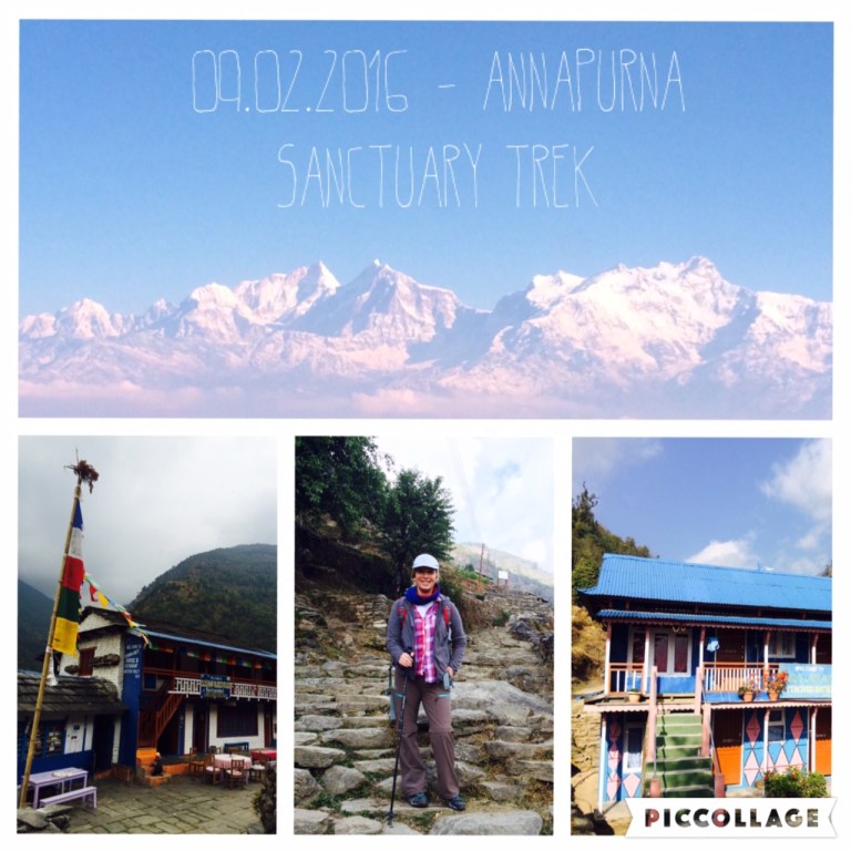 Panorama aus dem Flieger und Trekkingstart