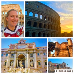 Supporting my team in Rome