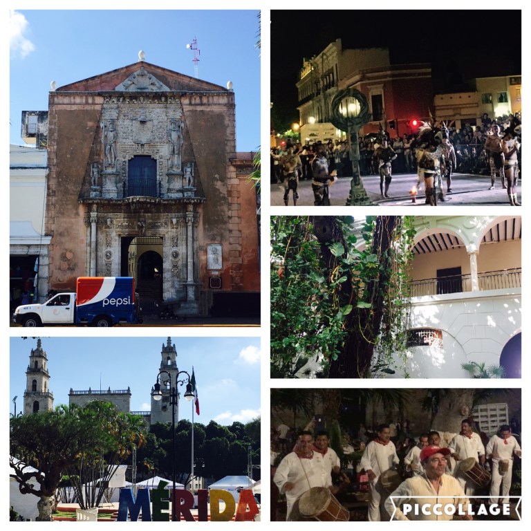 Colonial architecture and maya footsball